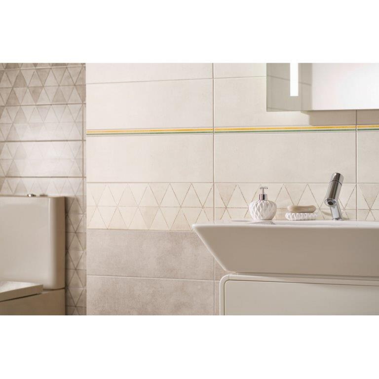 Obklad 20x60 cm RAKO TRIANGLE šedá